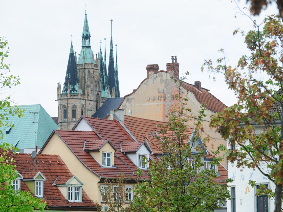 Ferienwohnung Lange Brücke Érfurt Exterior foto